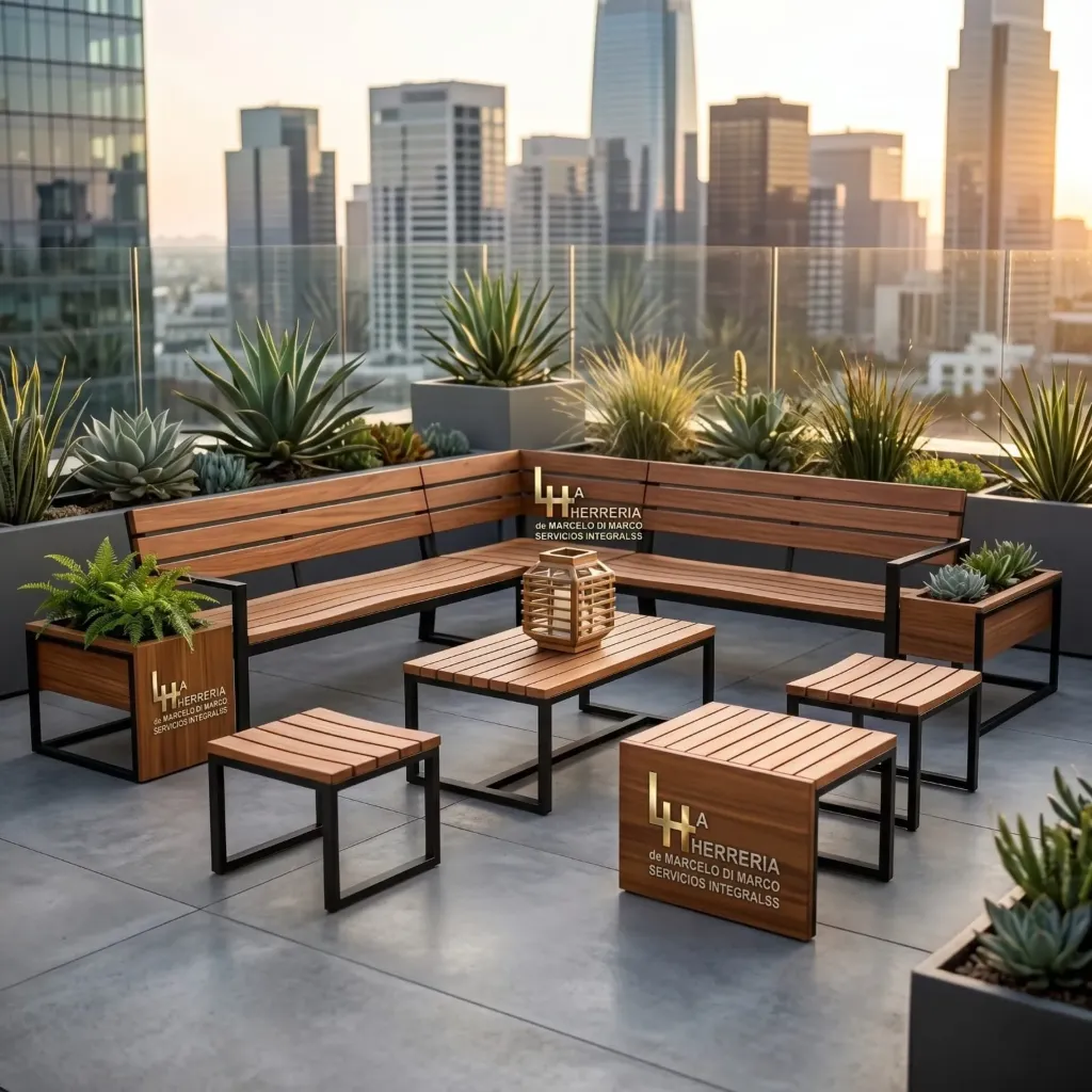 Conjunto Muebles de plaza