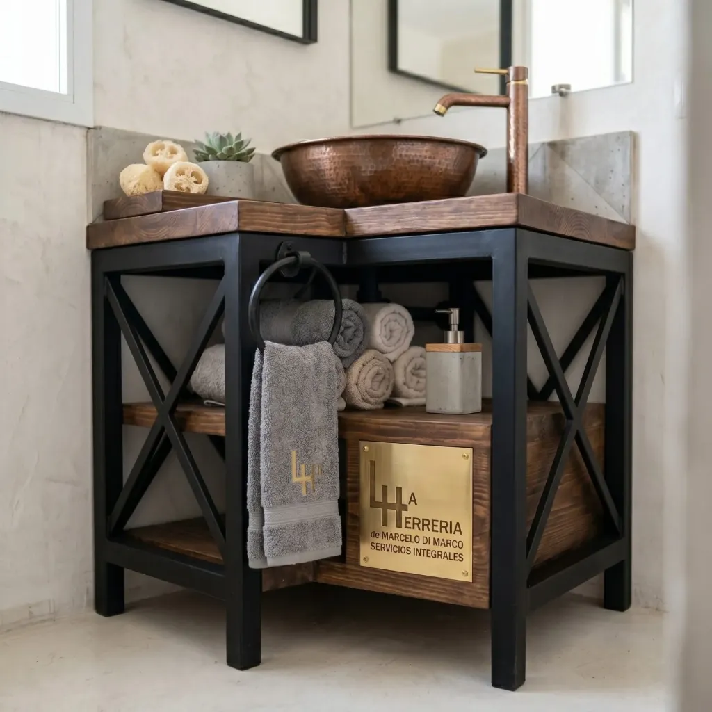 Mueble de Baño con toallero