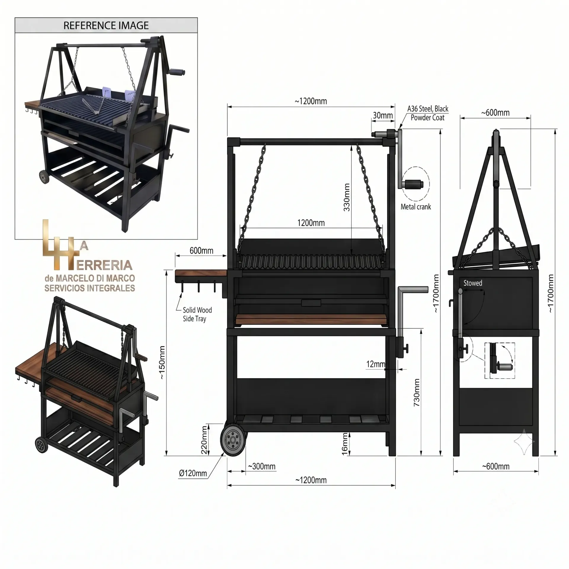 Gran Asador Portátil