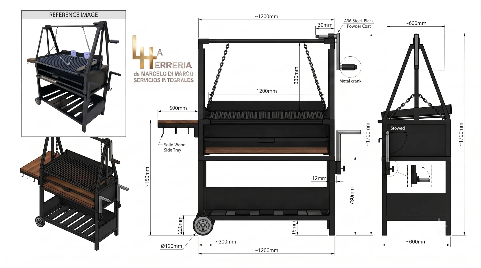 Gran Asador Portátil